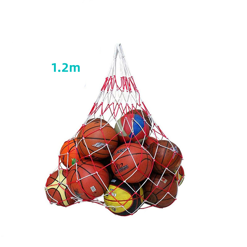 Wholesale Sports Ball Carrier Bag, 1.2m Polypropylene Net Bags for Kids Carrying Football, Basketball, Volleyball Soccer