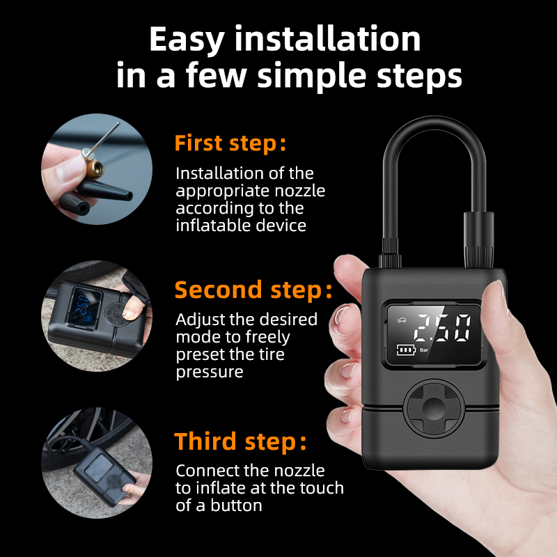 Ultra-Portable Electric Air Pump for Cars, Bikes Sports Balls