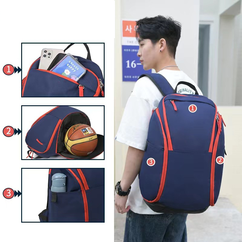 Fashion Waterproof Basketball Football Soccer Training Outdoor Leisure Sports Pack Backpack Bag for Ball (CY1892)