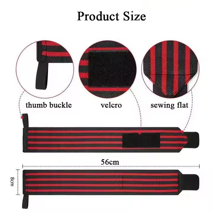 Sports Gym Exercise Wrist Wraps Men's and Women's Hand Support Bandages Powerlifting Wrist Bands