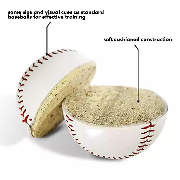 Custom Printed Logo Full Grain PU PVC Leather Flat Seam Raised Softball