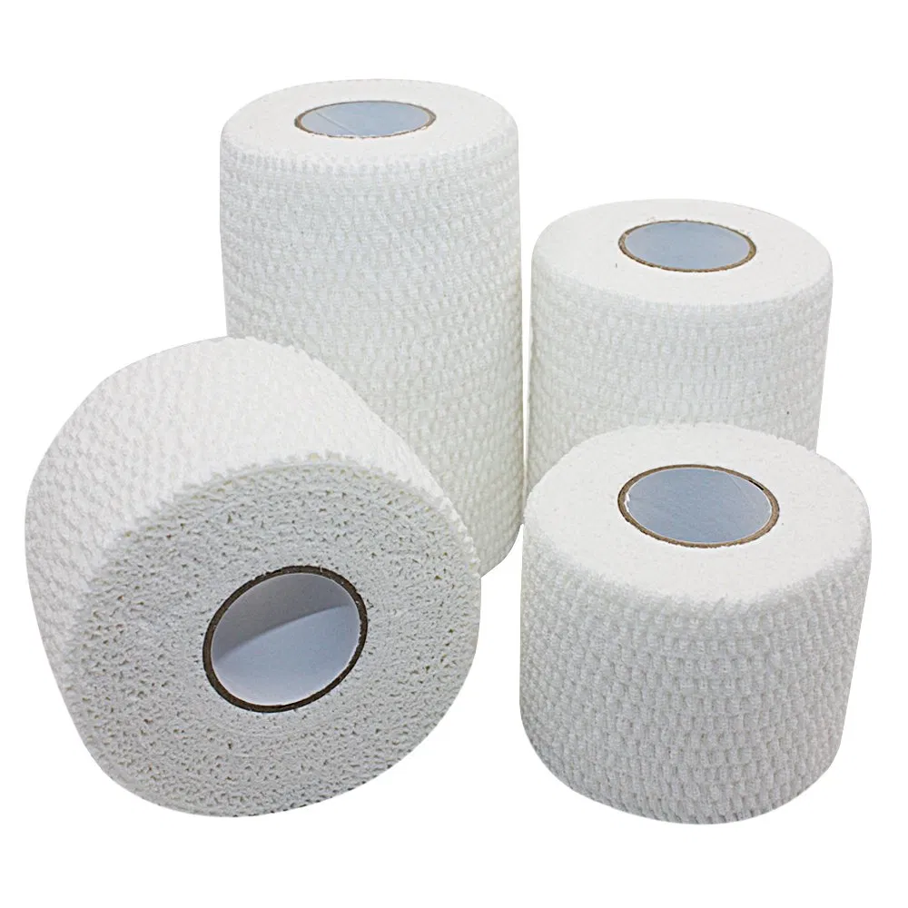 2 Inches Light Elastic Adhesive Bandage Eab Sport Tape for Weightlifting Grip Athletic Sports Tape Thumbing Finger Weightlifting Tape Cotton Zinc Oxide Bandage