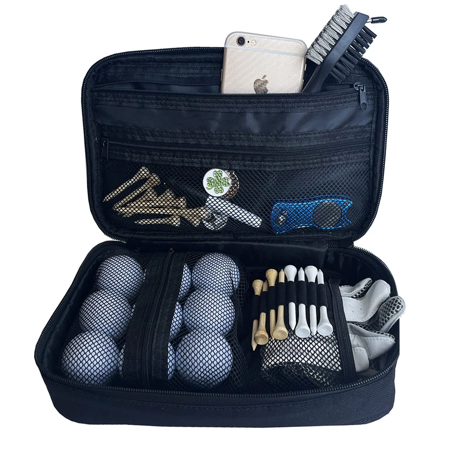 Customize Logo Golf Accessory Pouch Ball Bag Golf Tee Bag Organizer