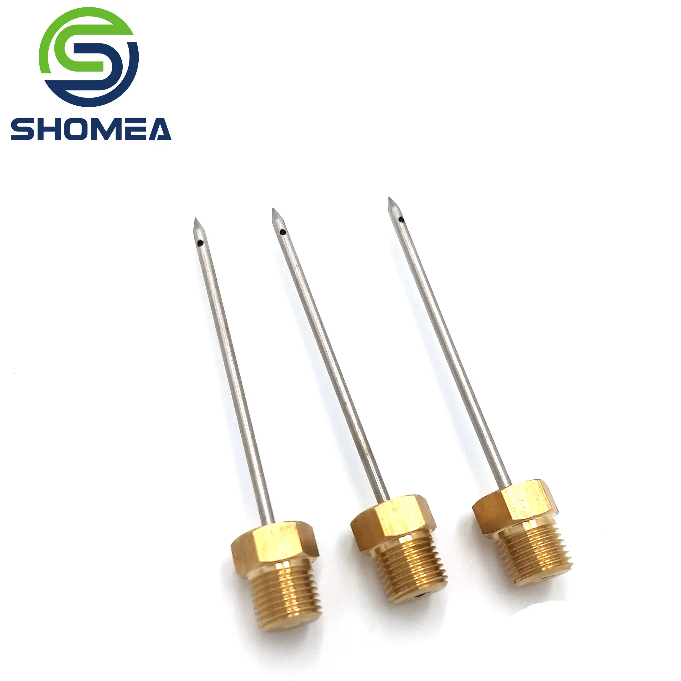 Shomea Customized Stainless Steel Air Pump Needle for Balls with Brass Base
