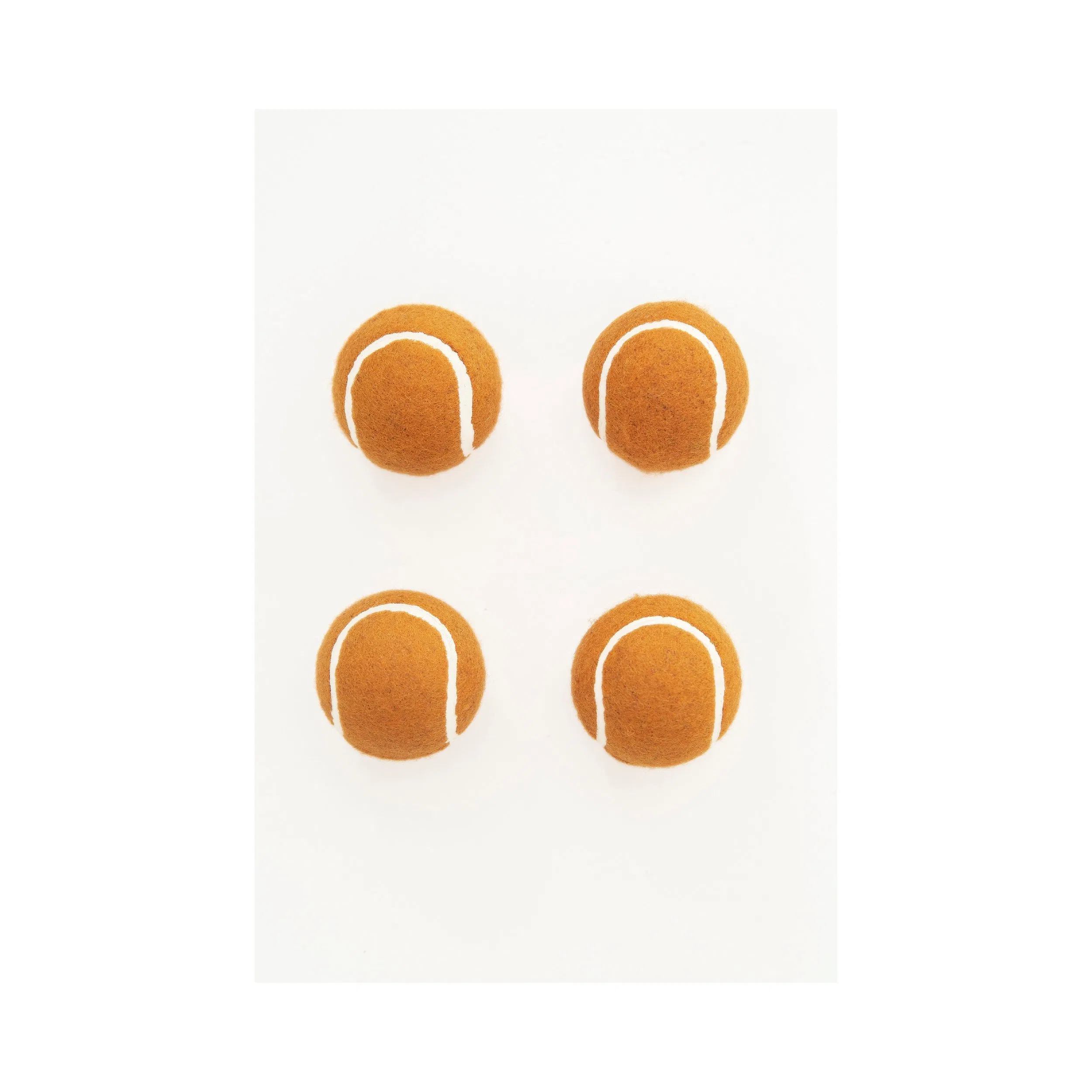 Soft Plush Squeaky Pet Tennis Balls Toy for Gentle Chewerscat Toys