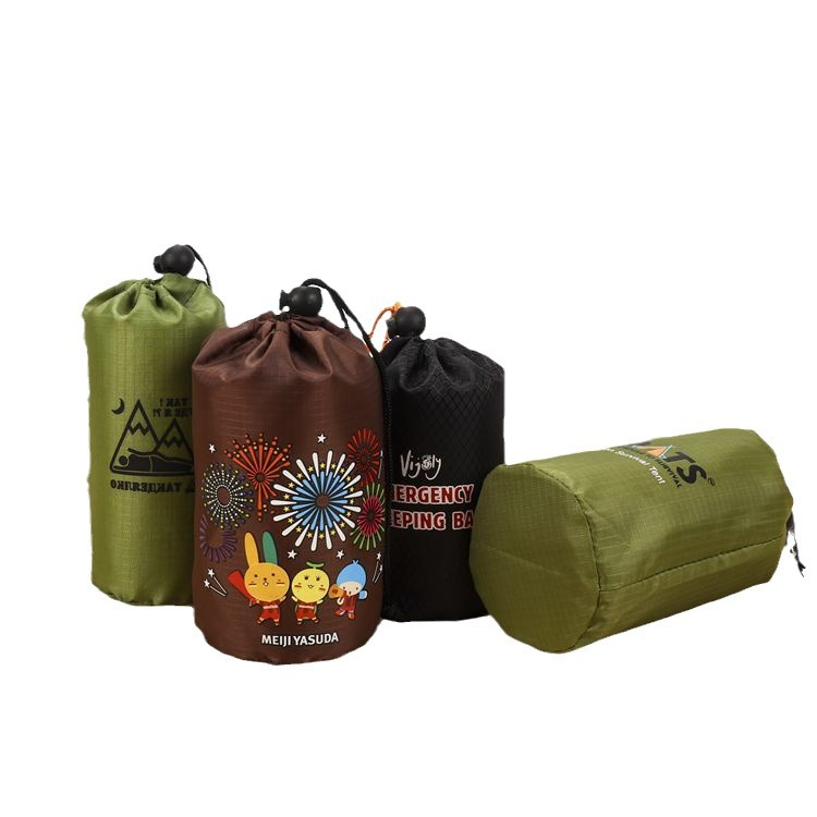 Tarpaulin Plaid Polyester Bundle Pocket Nylon Drawstring Bag Sun Protection Clothing Storage Bag