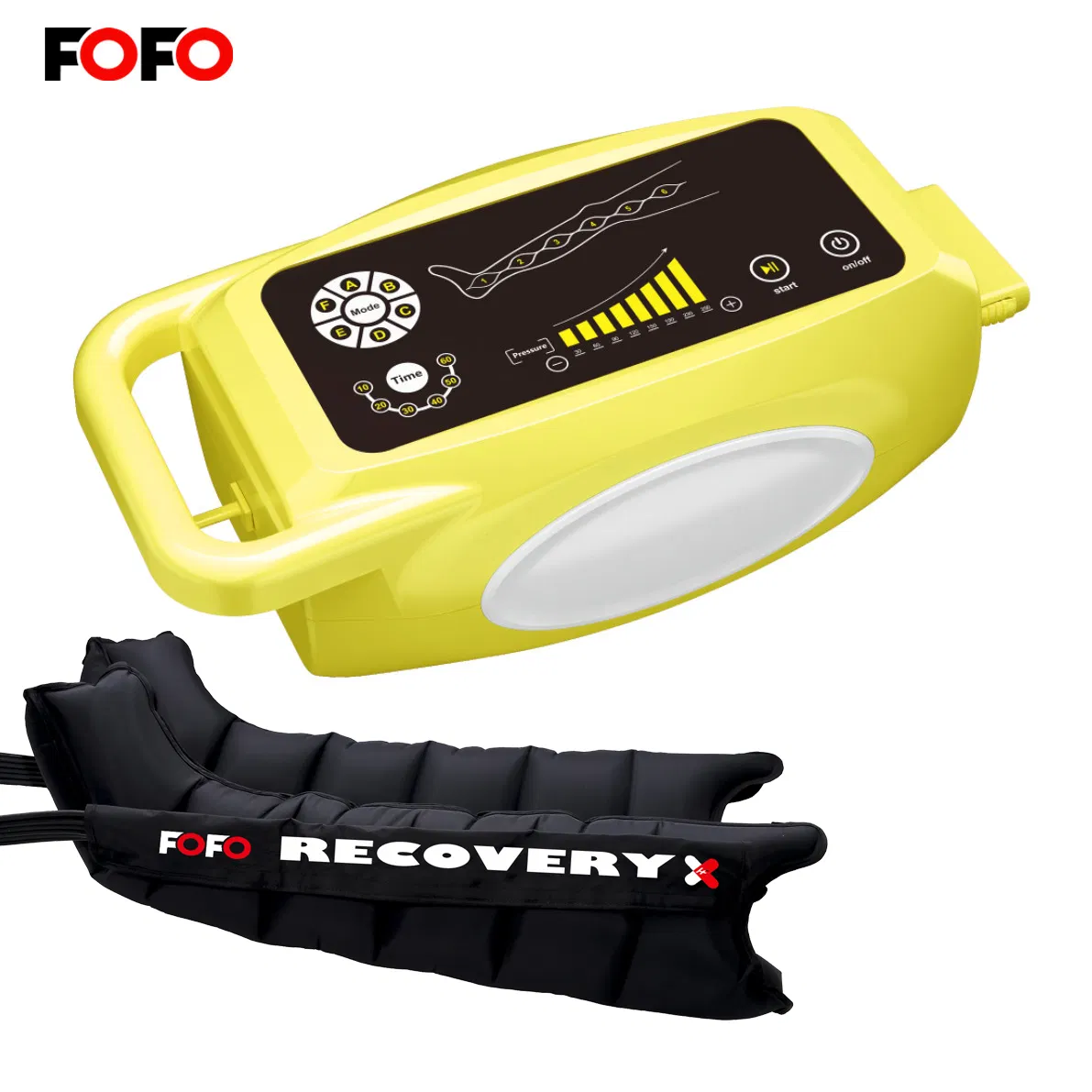 8 Chamber Sport Recovery Compression Massager Air Pressure Leg Therapy Recovery Pump