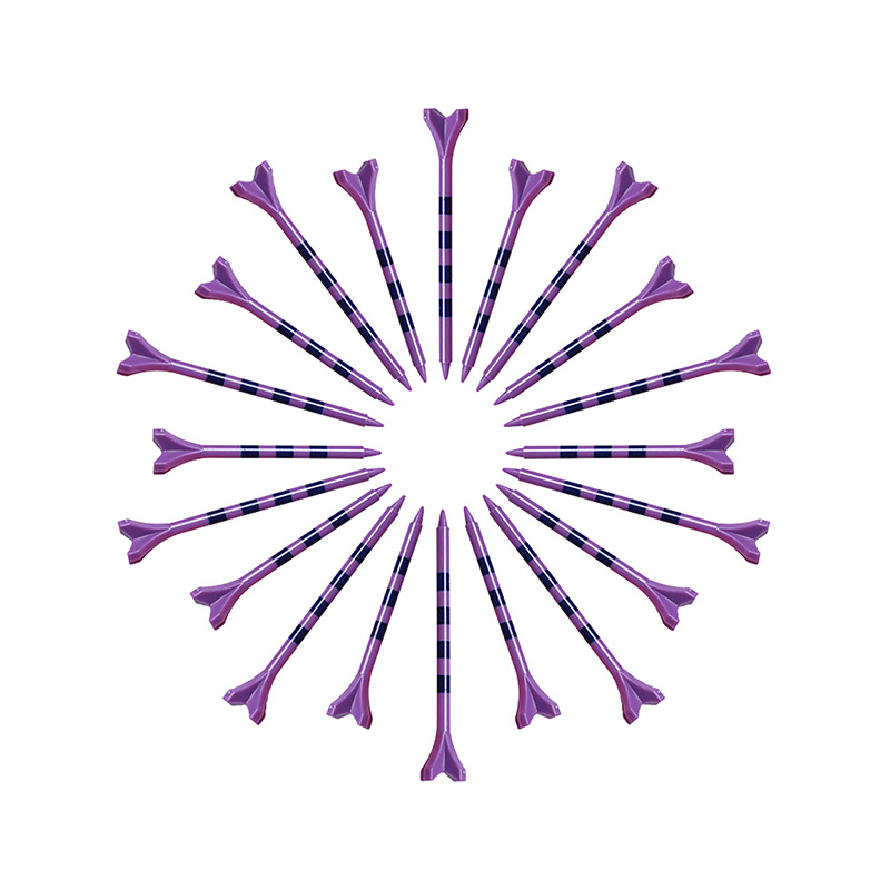 Golf Spike Plastic Tee 70mm/83mm Coloured Ball Rests