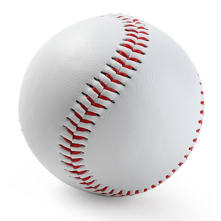 9-Inch Hard Training Baseball: Leather Hand-Stitched Softball for Students and Practice