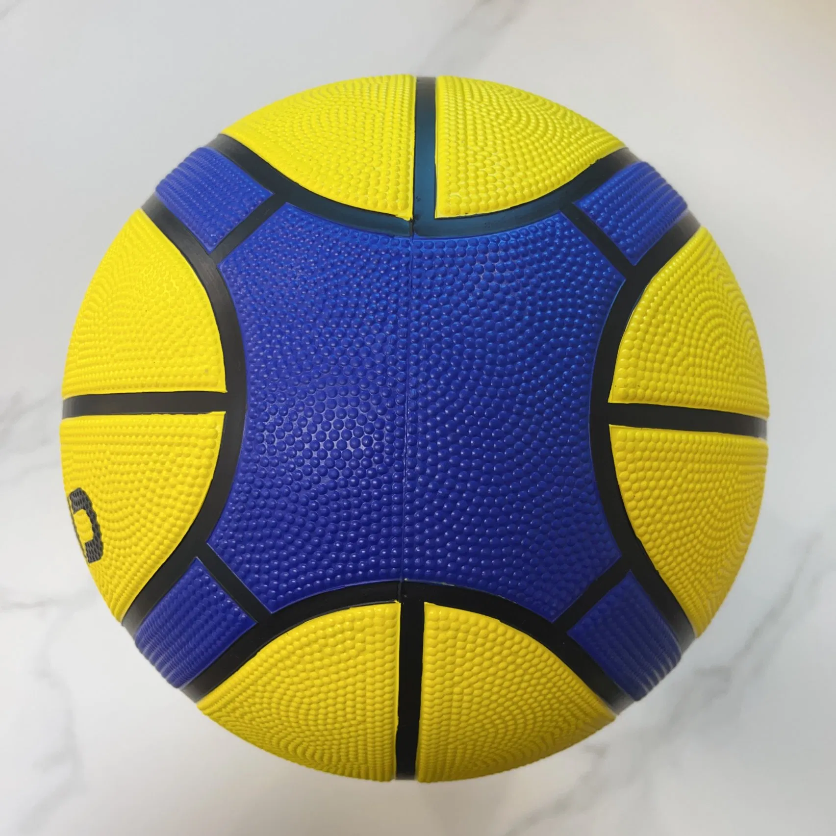 Blue&Yellow Size 7 Multi-Purpose Factory Direct Sales Basketball for School Team Training