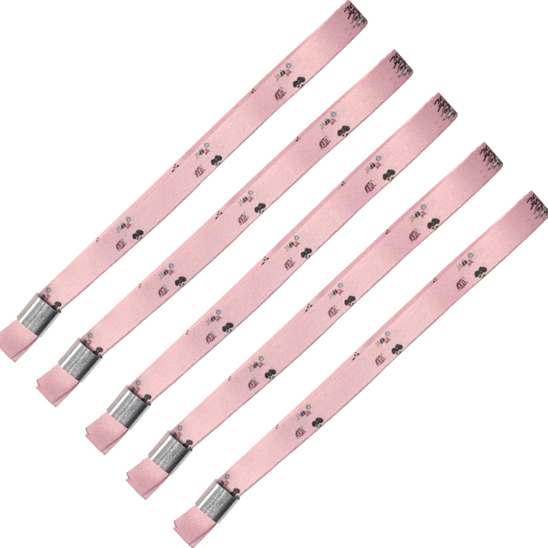 Custom Logo Eco-Friendly Polyester Sublimation Printed Sport Wristband for Promotional Use