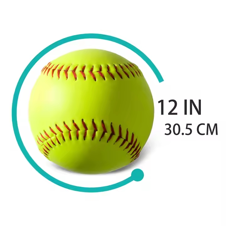 High Quality Wholesale Hand-Stitched Microfiber Leather Softball