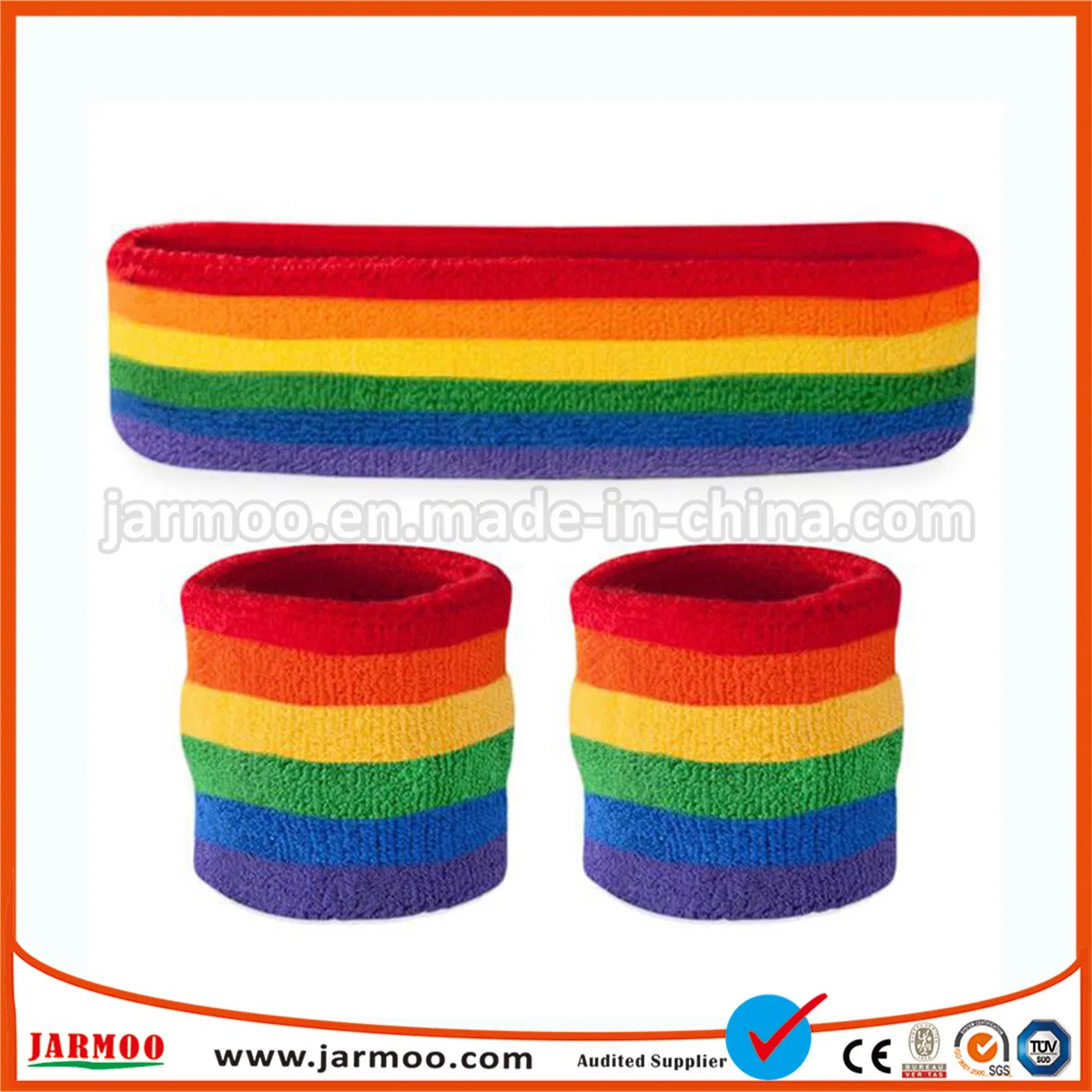 Customized Cotton Embroidery Headband for Sports Event