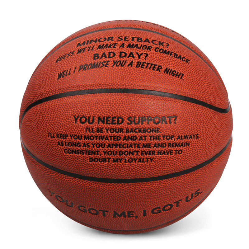 Wholesale Custom Size 7 Men Rubber PU Composite Leather Inflatable Basketball