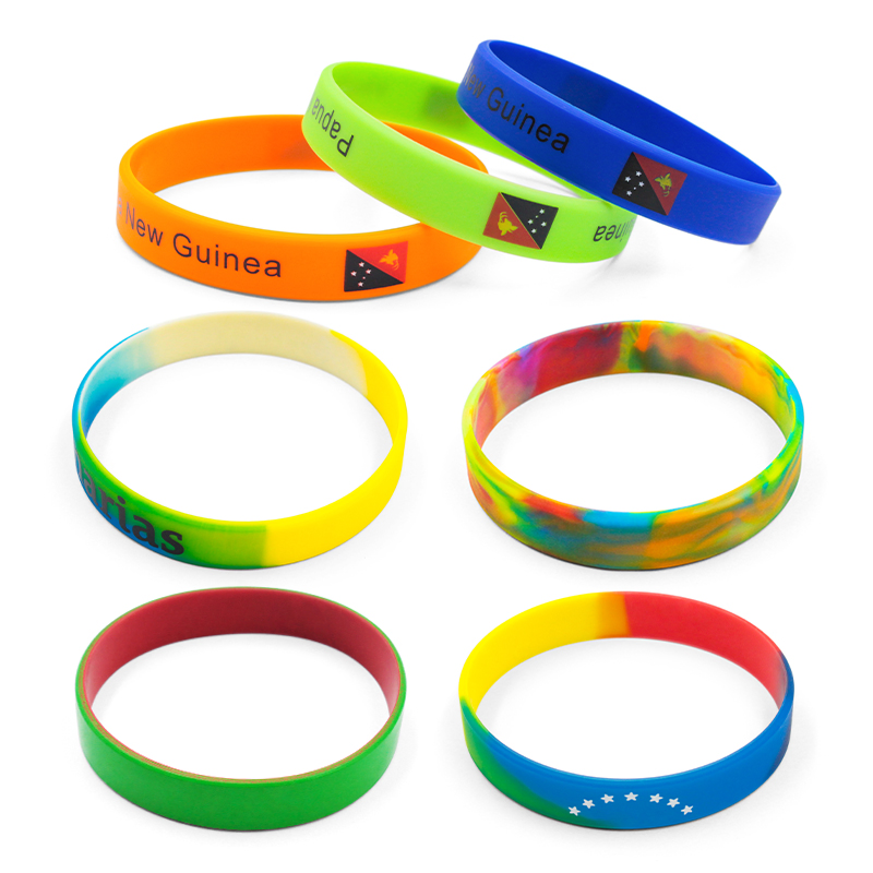 Manufacturer Business Gift Festival Sports Event PVC Wrist Band with Logo Bracelets Custom Rubber Silicone Wristbands