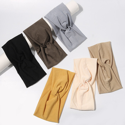 Cross Headbands Pure Color Sports Headbands