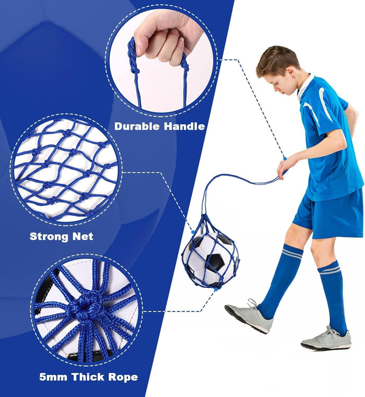 Football Kick Trainer, Soccer Ball Return Trainer Net Fits Ball Size 3, 4, 5, Adjustable Waist Belt