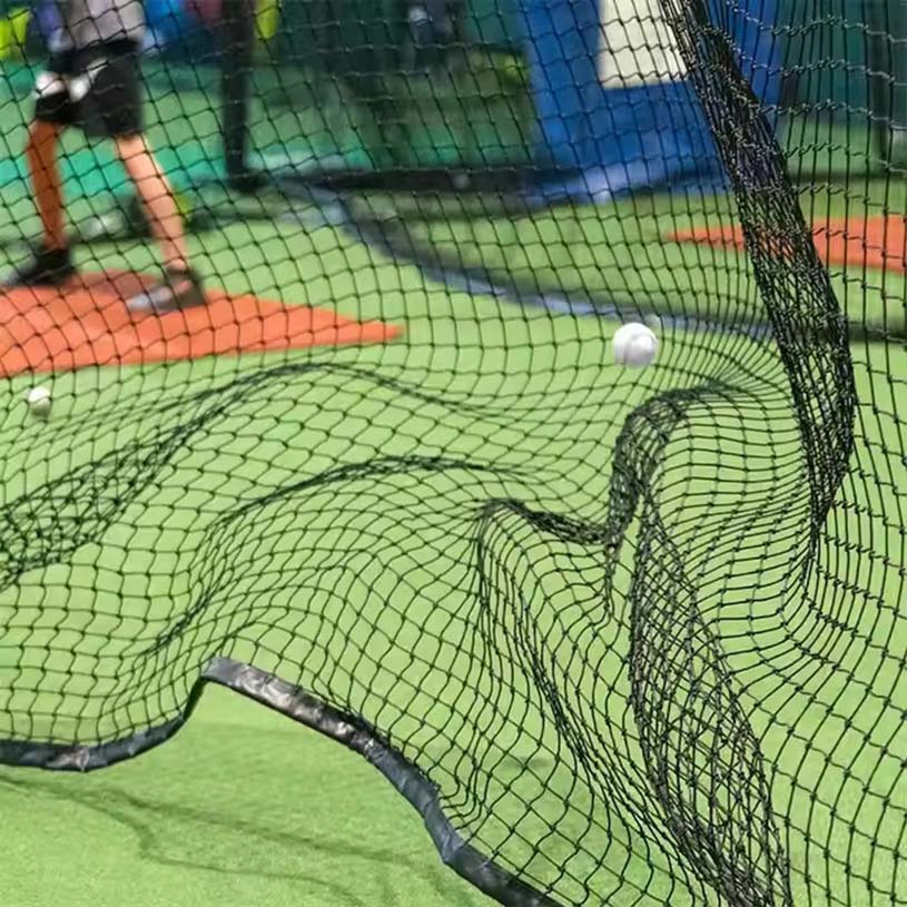 Batting Cage Net HDPE Sport Field Outdoor Sports Fence Barrier Nets High Impact Practice Barrier Sports Netting for Golf Balls