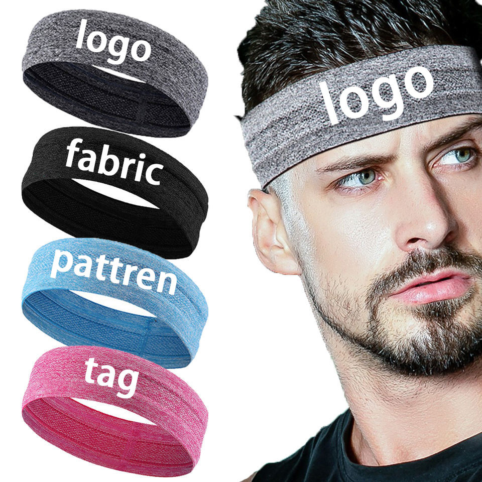 Outdoor Sports Headband Portable Fitness Hair Bands Man Woman Hair Wrap Brace Elastic Cycling Yoga Running Sweatband Headband