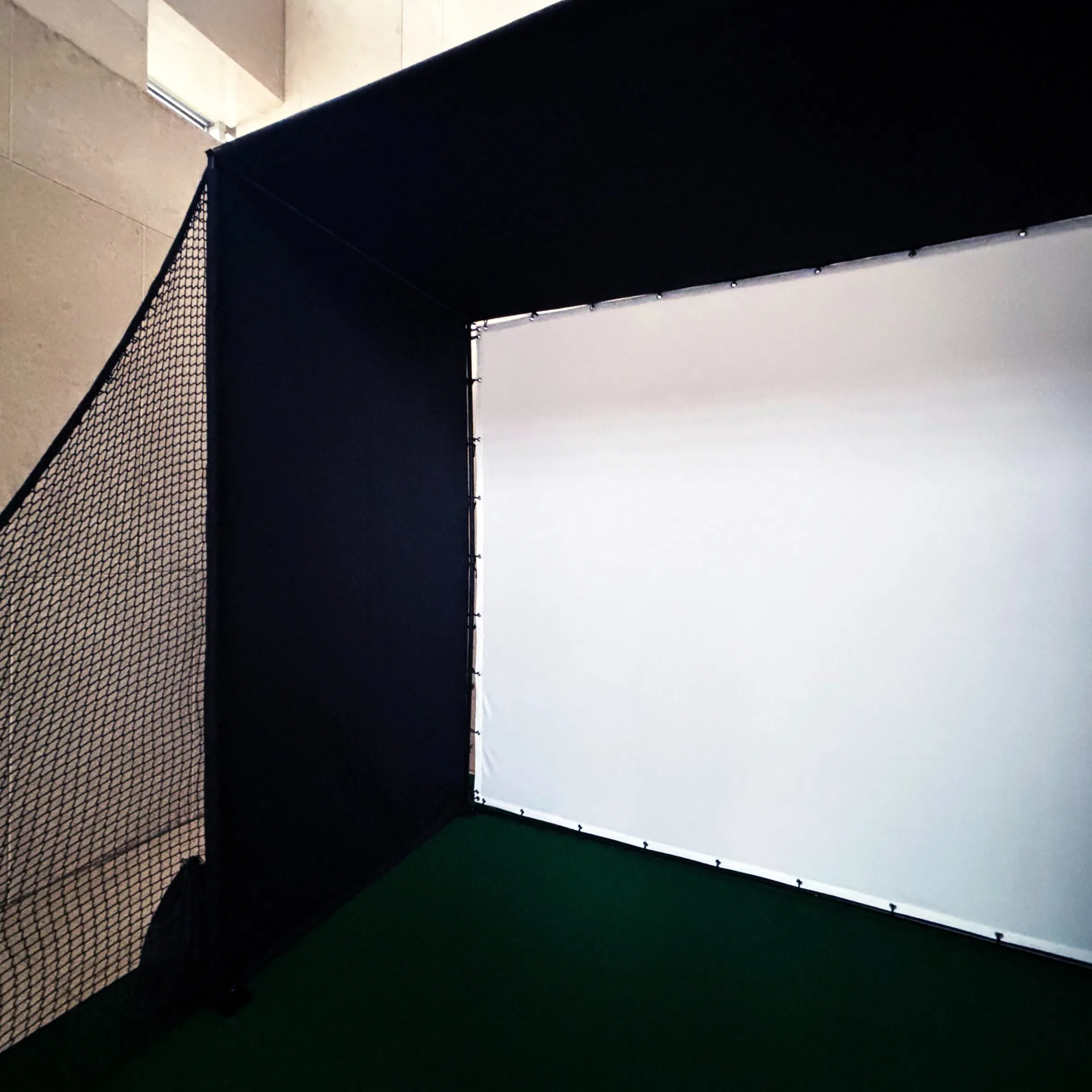 Golf Simulator Enclosure Net Portable Outdoor Golf Ball Stop Netting with Frame