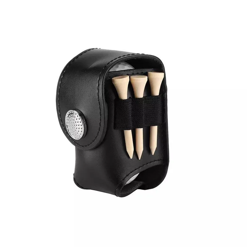 PU Leather Golf Ball Pouch Bag View 6