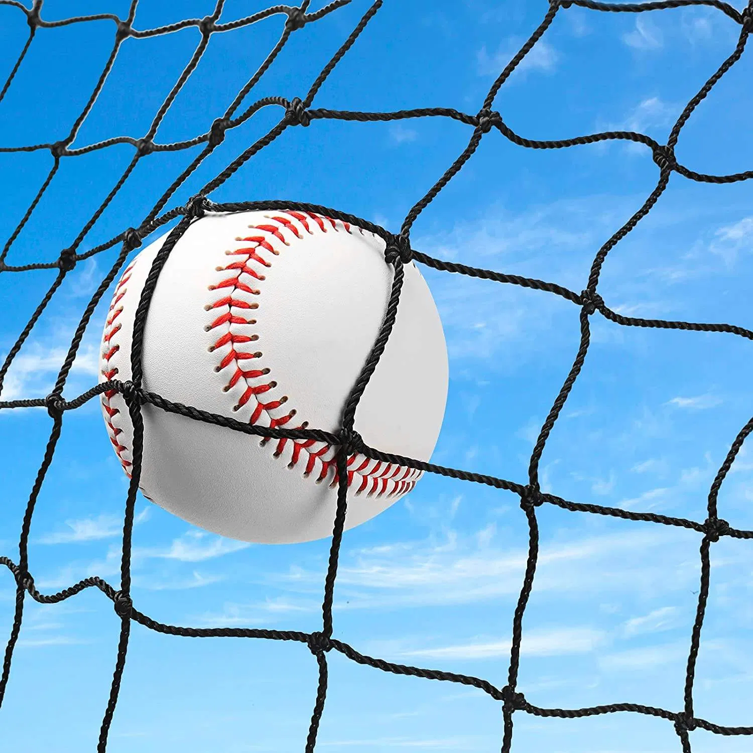 Factory Outdoor Baseball Safety Net Cargo Cricket Soccer Ball Sports Barrier Enclosure Net Fence Mesh Nylon Football Stadium