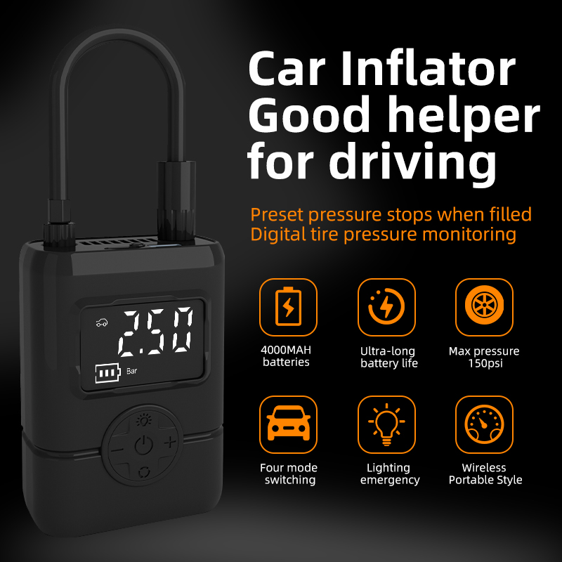 Ultra-Portable Electric Air Pump for Cars, Bikes Sports Balls