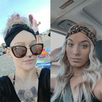 Cross Headbands Pure Color Sports Headbands