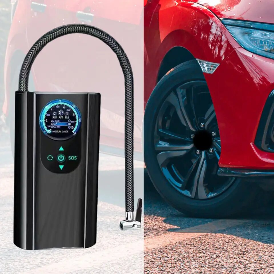 Portable Digital Electric Rechargeable High-Pressure 150psi Inflation Car Bike Aquarium Tire Balloon Mattress Sports Boat Inflatables Mini Air Pump