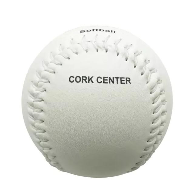 Custom Training Quality Softball Balls White 12 Inch Pelotas De Softbol Leather Suture Slow Pitch Softball Balls