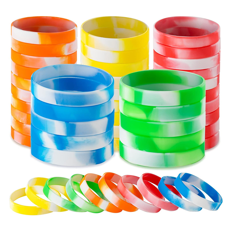 Custom Printed Logo Sports Silicone Wristband Bracelet for Promotion Gift