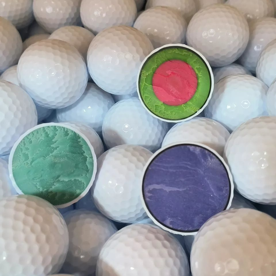 Custom Bulk 2 3 4 Piece Urethane Blank White Plain Golf Balls
