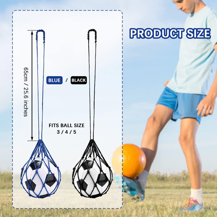 Football Kick Trainer, Soccer Ball Return Trainer Net Fits Ball Size 3, 4, 5, Adjustable Waist Belt