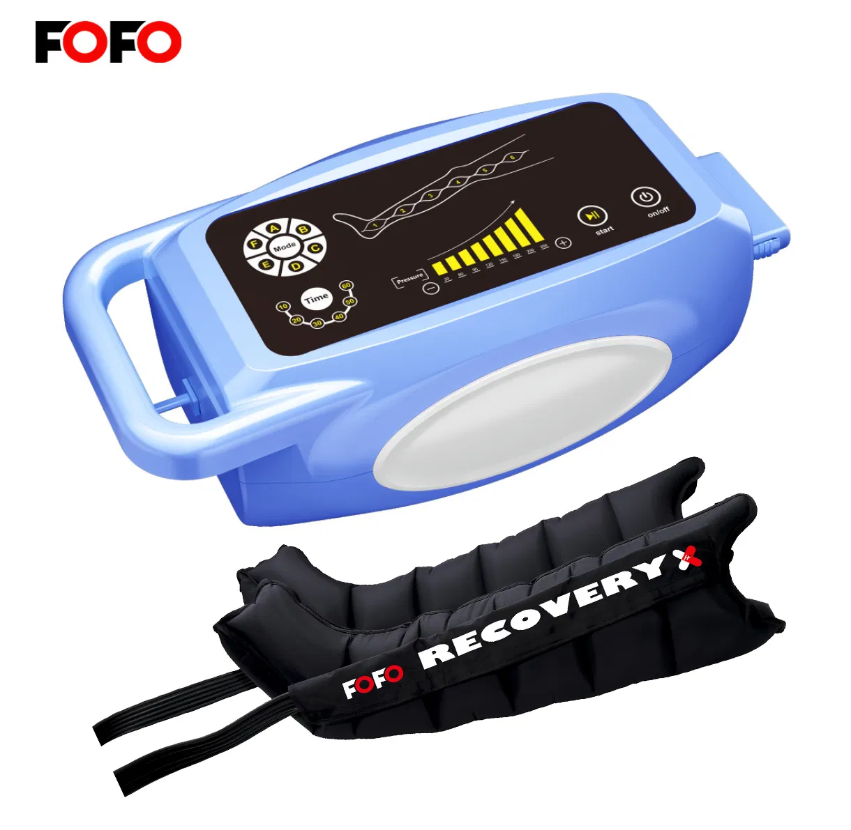 8 Chamber Sport Recovery Compression Massager Air Pressure Leg Therapy Recovery Pump