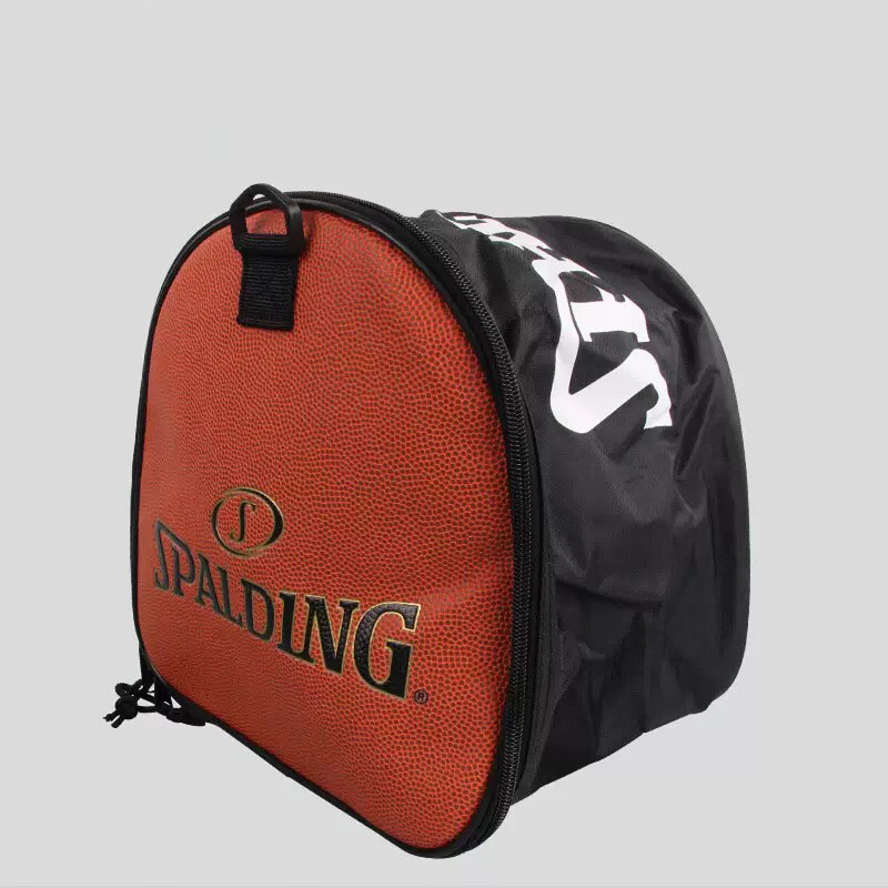 Custom Classical Grain PU Leather Ball Crossbody Shoulder Sports Bag N B a Basketball Bag