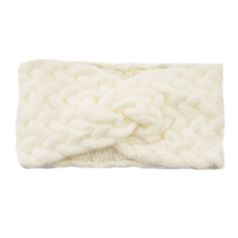 Cross-Border Hair Accessories Plus Velvet Wool Knitted Hair Bands Warm Sports Ear Protection Cover Europe and The United States Headband