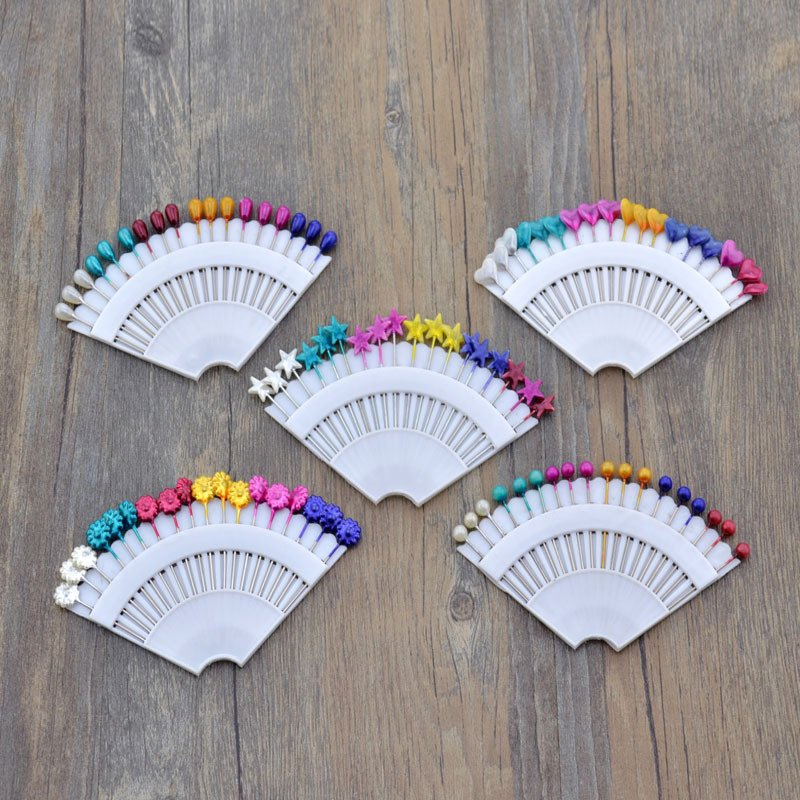 Colorful Plastic Pearl Ball Head Sewing Needle