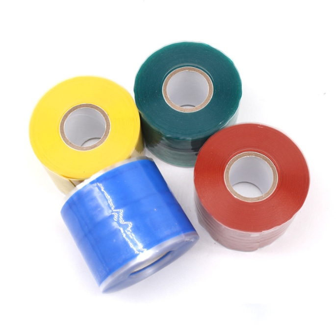 Flame-Retardant Silicone Self-Fusing Tape for Plumbing, Hose Repair Tape, Stop Leak, Wiring Harness, Cable Repair, Sports Tools Grip