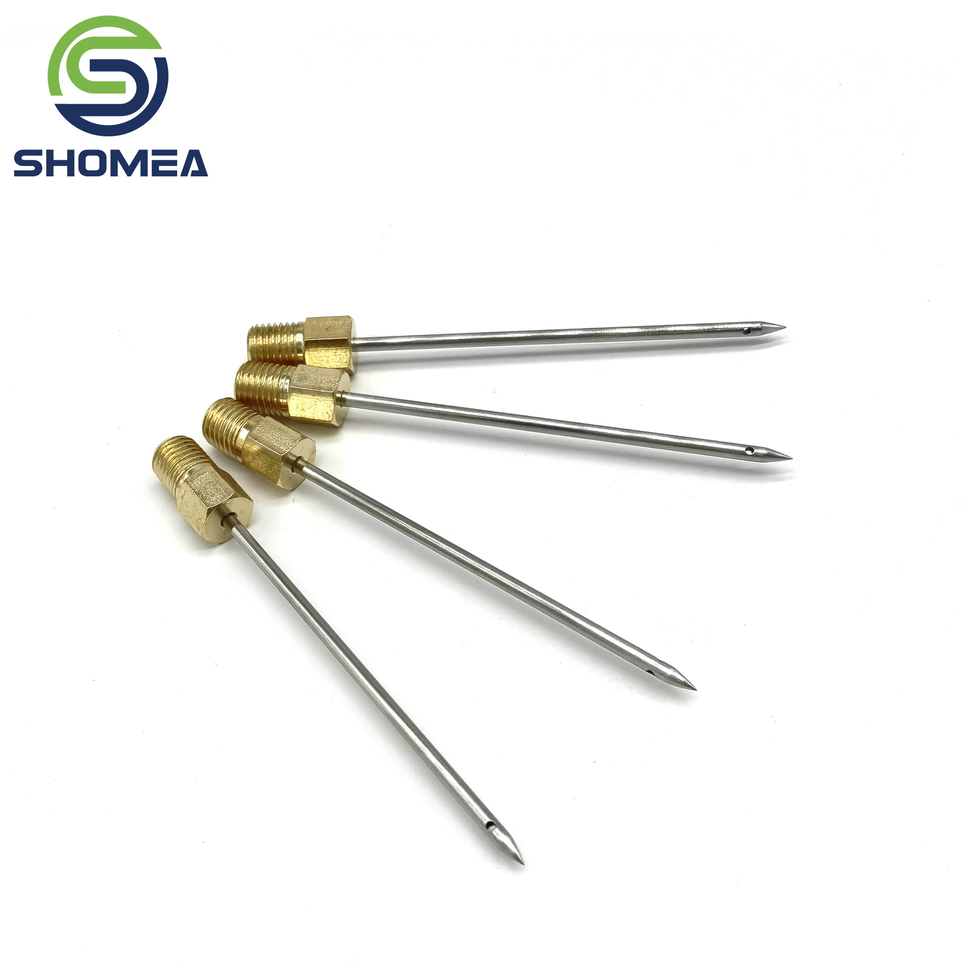 Shomea Customized Stainless Steel Air Pump Needle for Balls with Brass Base