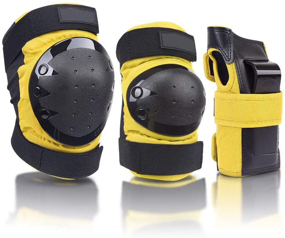 6-Piece Ski Skating Roller Skateboard Sports Balance Skater Riding Knee Pads