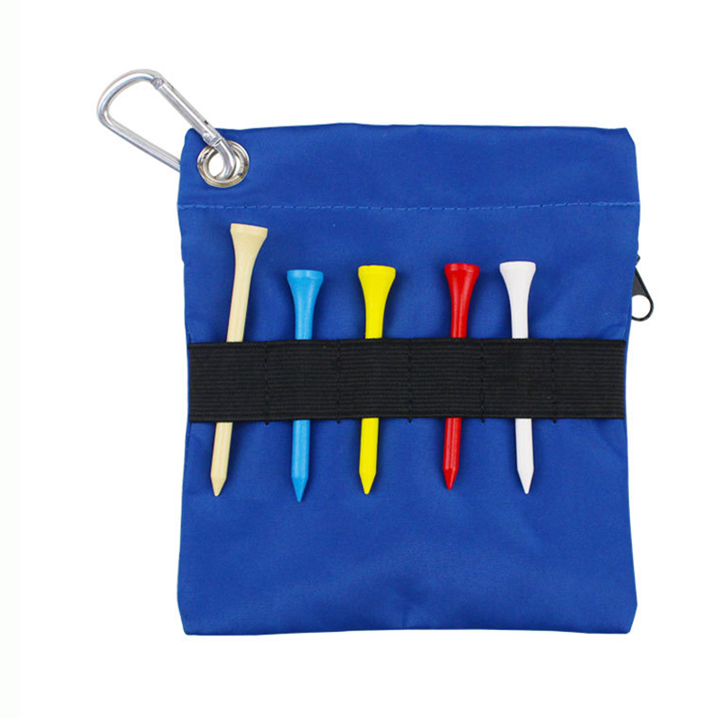 Golf Pouch Bag with Carabiner Golf Tees Holder and Ball Organizer Wbb13255