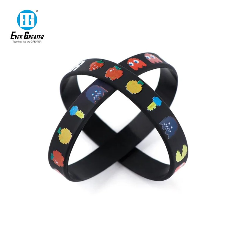 Custom Wholesale Waterproof Silicone Sports Wristband Personalized Fashion PVC Rubber Wristband