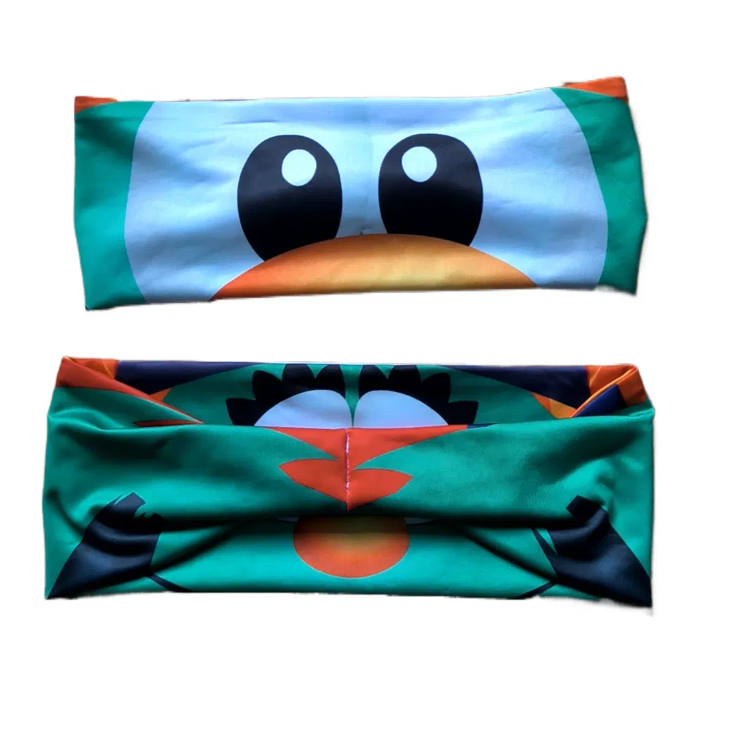 Hot Sale Great Quality Polyester Material Custom Logo National Flag Sport Headbands for Outdoor Support's Band.