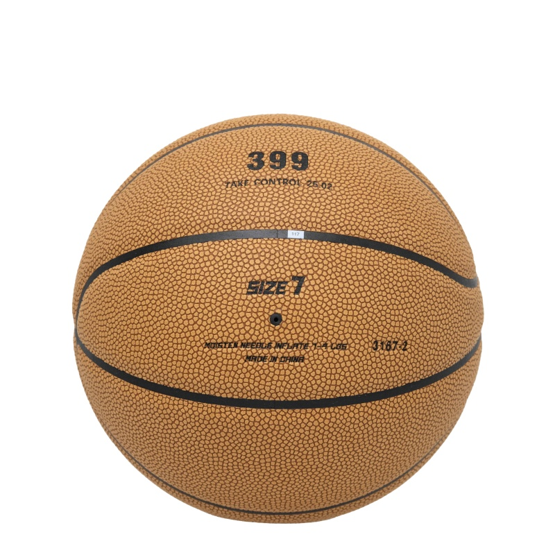 Official Game Leather Basketball Featuring Laminated Layers for Improved Control and Shooting Accuracy