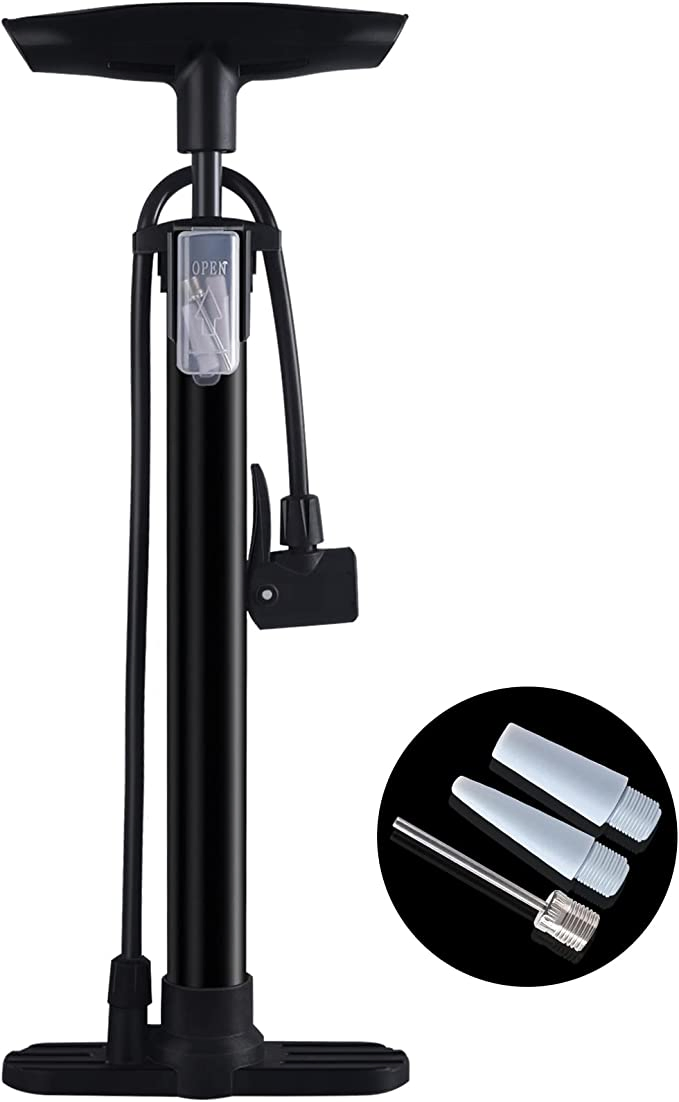 Bicycle Pump Hand Pump Small All Valves for Presta/Schrader and Sport Ball