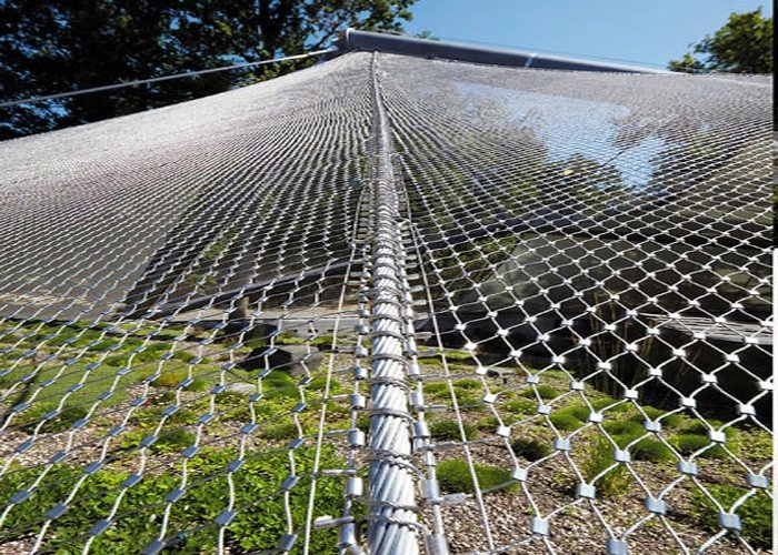 Safety Measure Fall Protection Ball-Catching Throwing Bird Drone Zoo Animal Cage Protection Stainless Steel Fence Screen Mesh Expand Web Wire Rope Cable Net