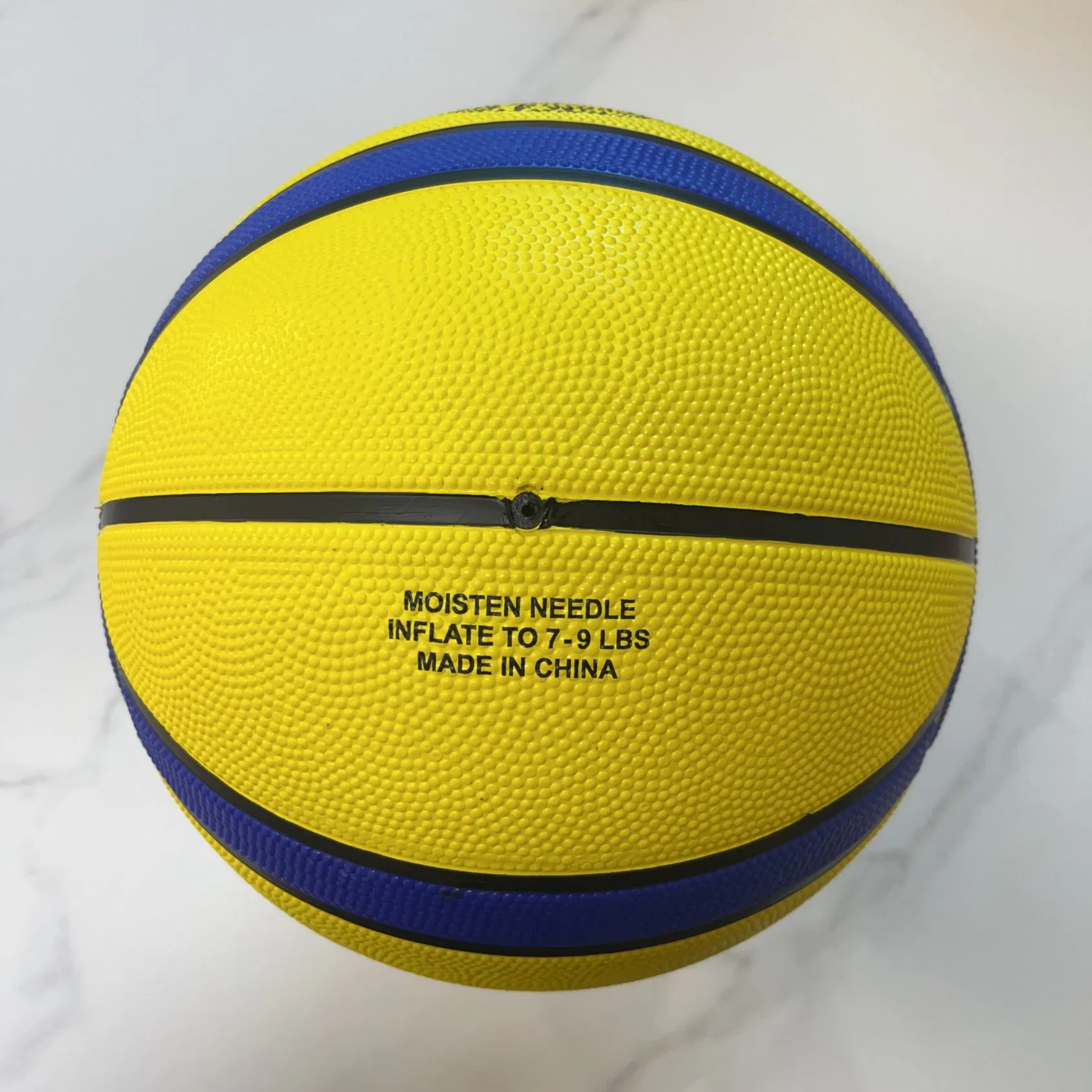 Blue&Yellow Size 7 Multi-Purpose Factory Direct Sales Basketball for School Team Training