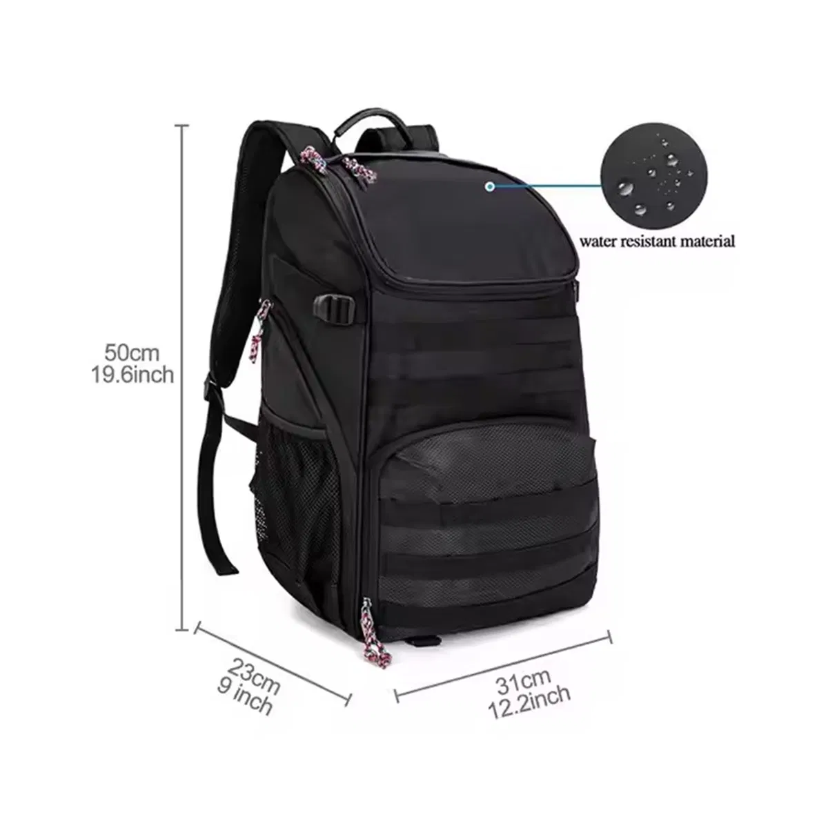 SJ-YB2025 Custom Large Sports Ball Bag with ball Compartment