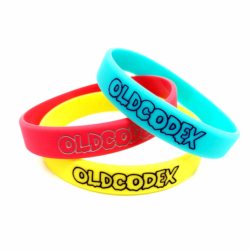 Custom Printed Logo Sports Silicone Wristband Bracelet for Promotion Gift