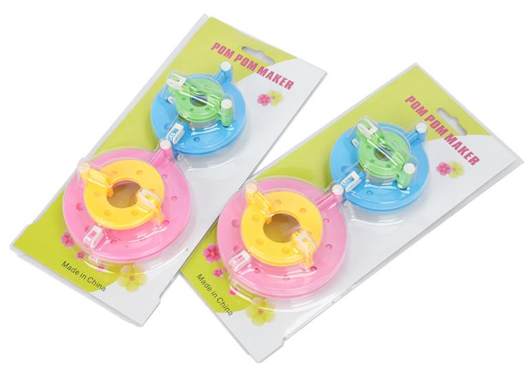 Pompom Makers Fluff Ball Yarn Weaver Needle Craft